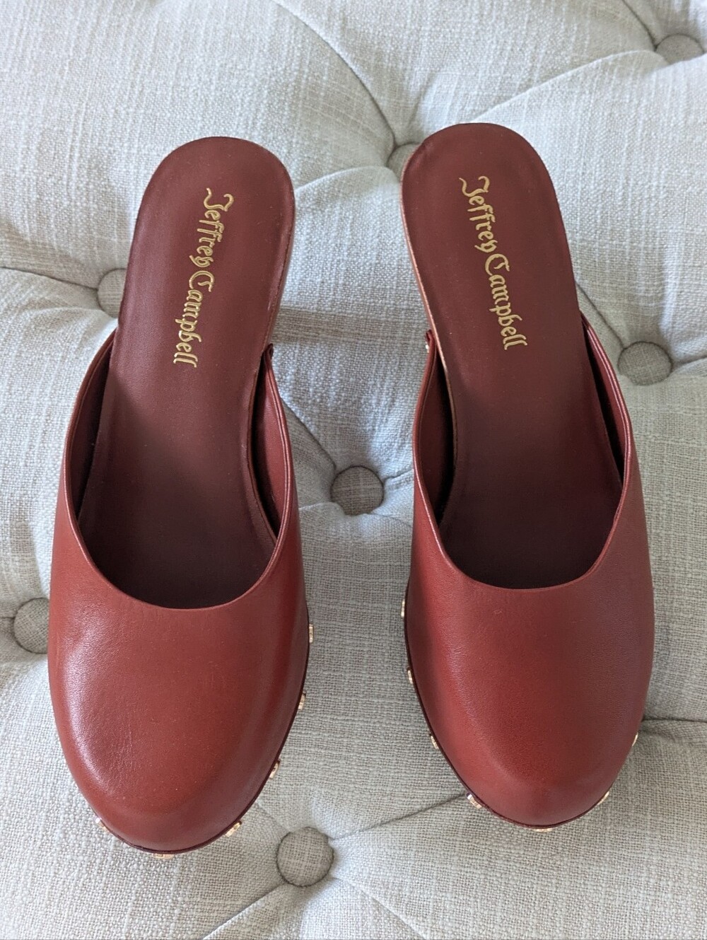 Jeffrey Campbell Blakeney Wooden Clog, Chestnut - Picture 5 of 7
